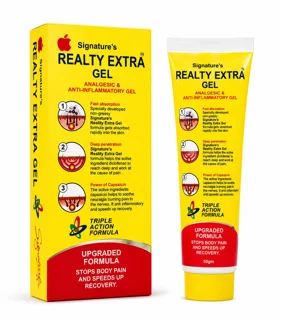 ژل ضد درد و ضد التهاب ریلتی اکسترا Signature’s Reality Extra Gel حجم 50 گرم